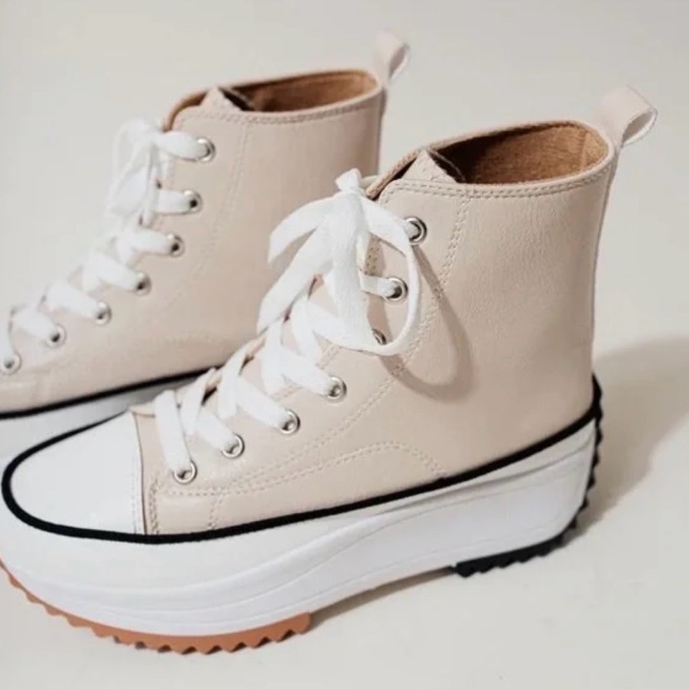 Bohme Taupe High Top Sneakers